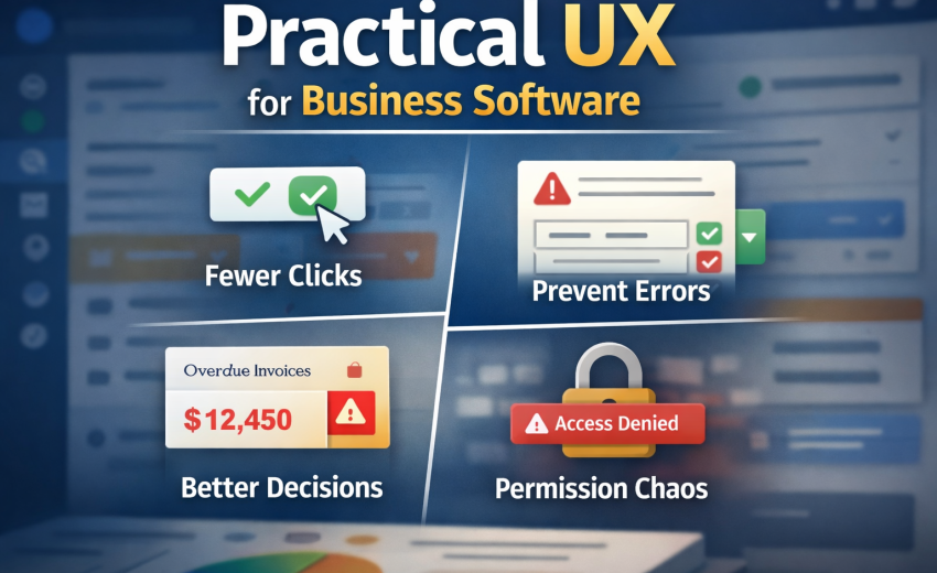 Practical UX for Business Software: Fewer Clicks, Fewer Errors, Better Decisions, Less Permission Chaos